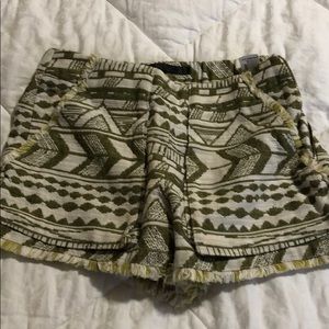 Tribal print shorts